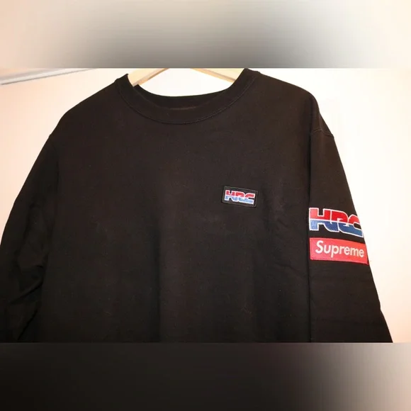 Supreme Honda Fox Racing Crewneck Black Size Medium